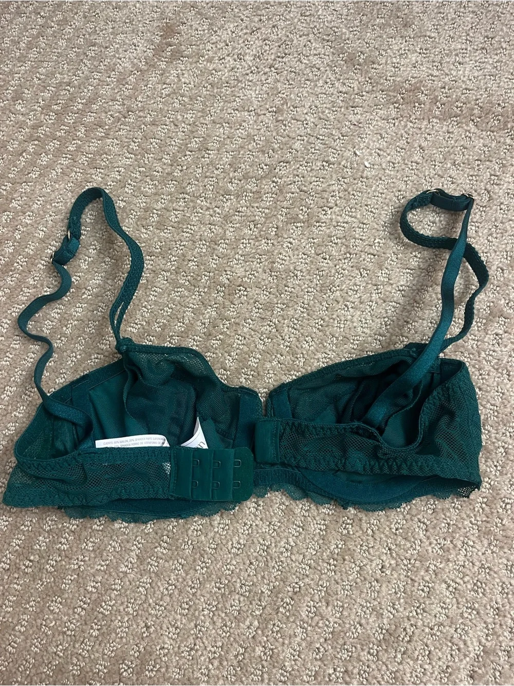 dark green Lace Balconette Bra - Women Intimates